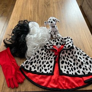Girls Cruella De Vil Costume